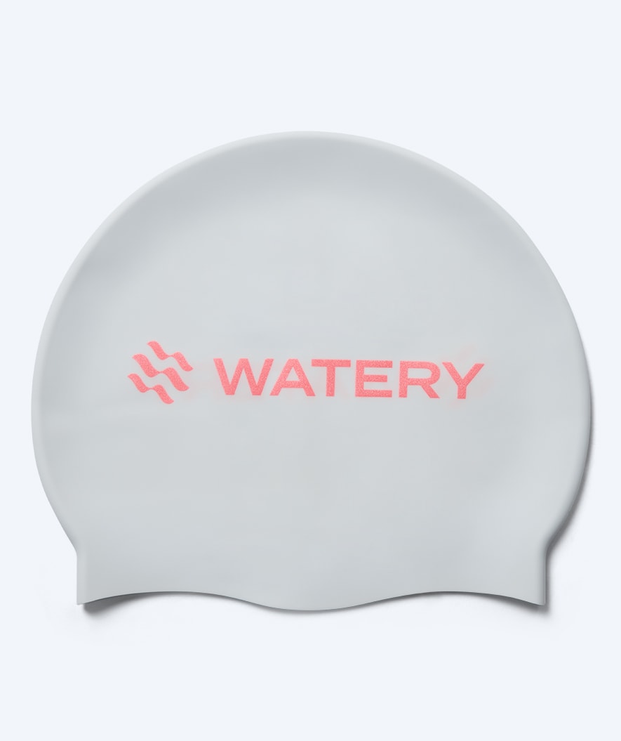 Watery uimalakki - Signature Metallic - Valkoinen/vaaleanpunainen