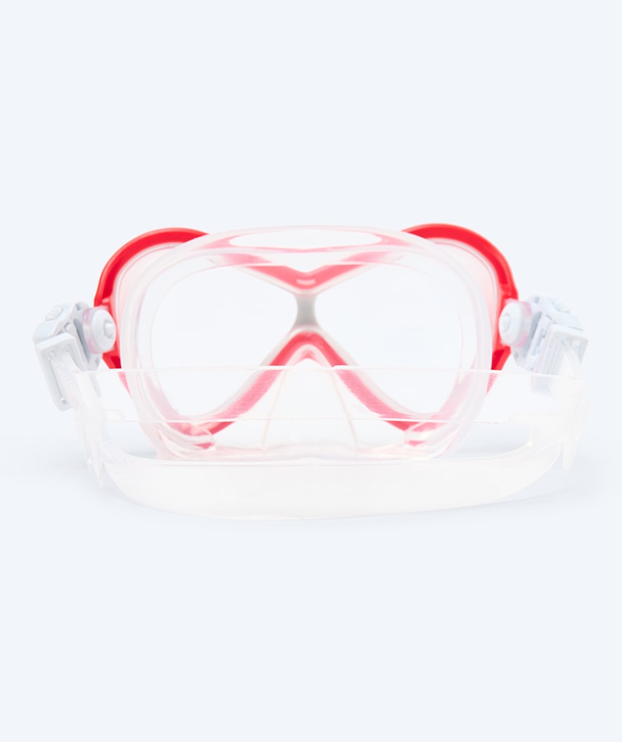 Watery Combo snorkkelisetti lapsille - Triton Semi-dry - Punainen