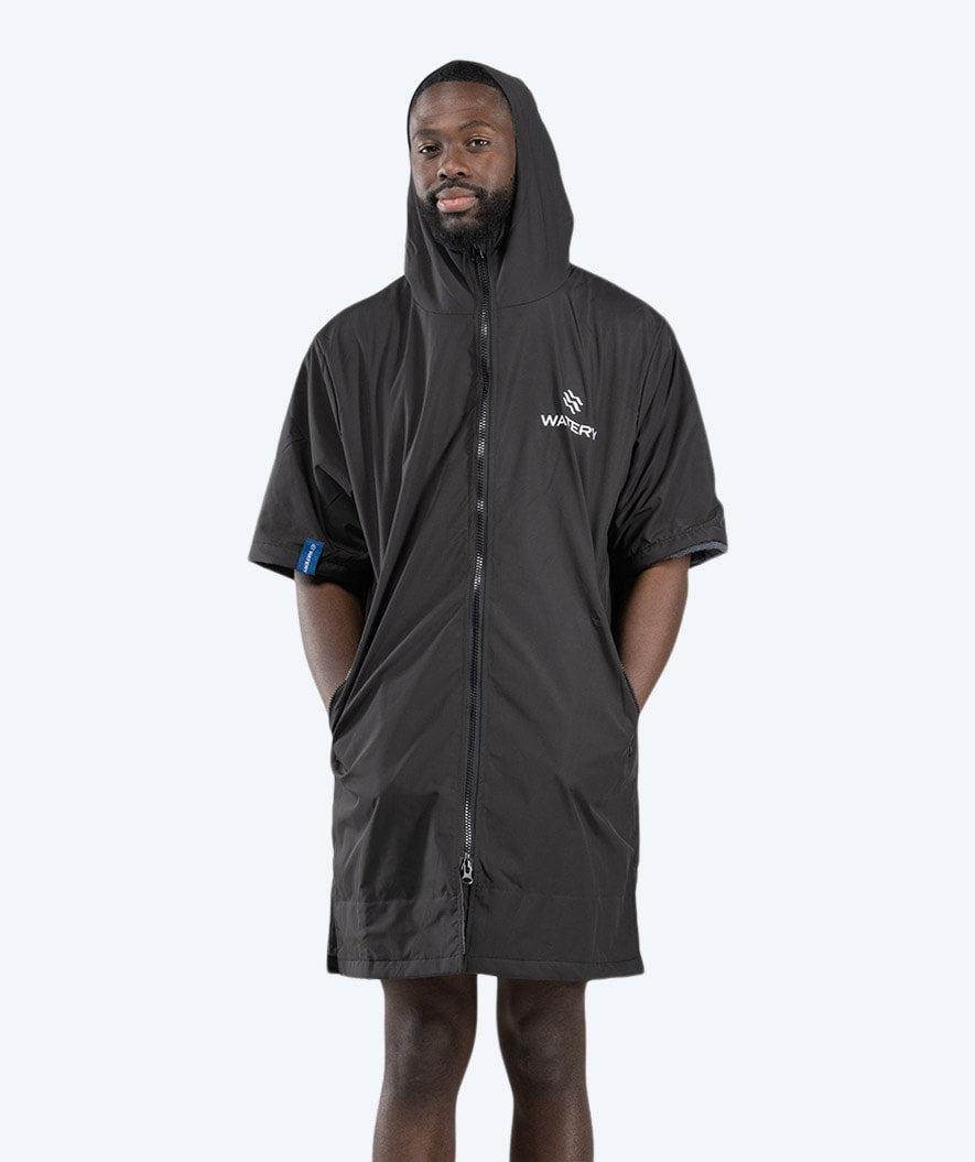 Watery surffiponcho - Waterproof - Musta