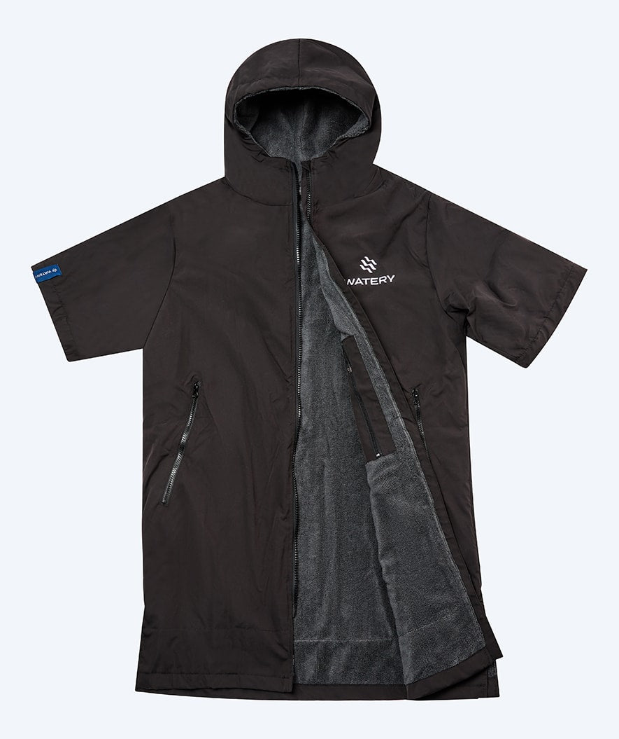 Watery surffiponcho - Waterproof - Musta