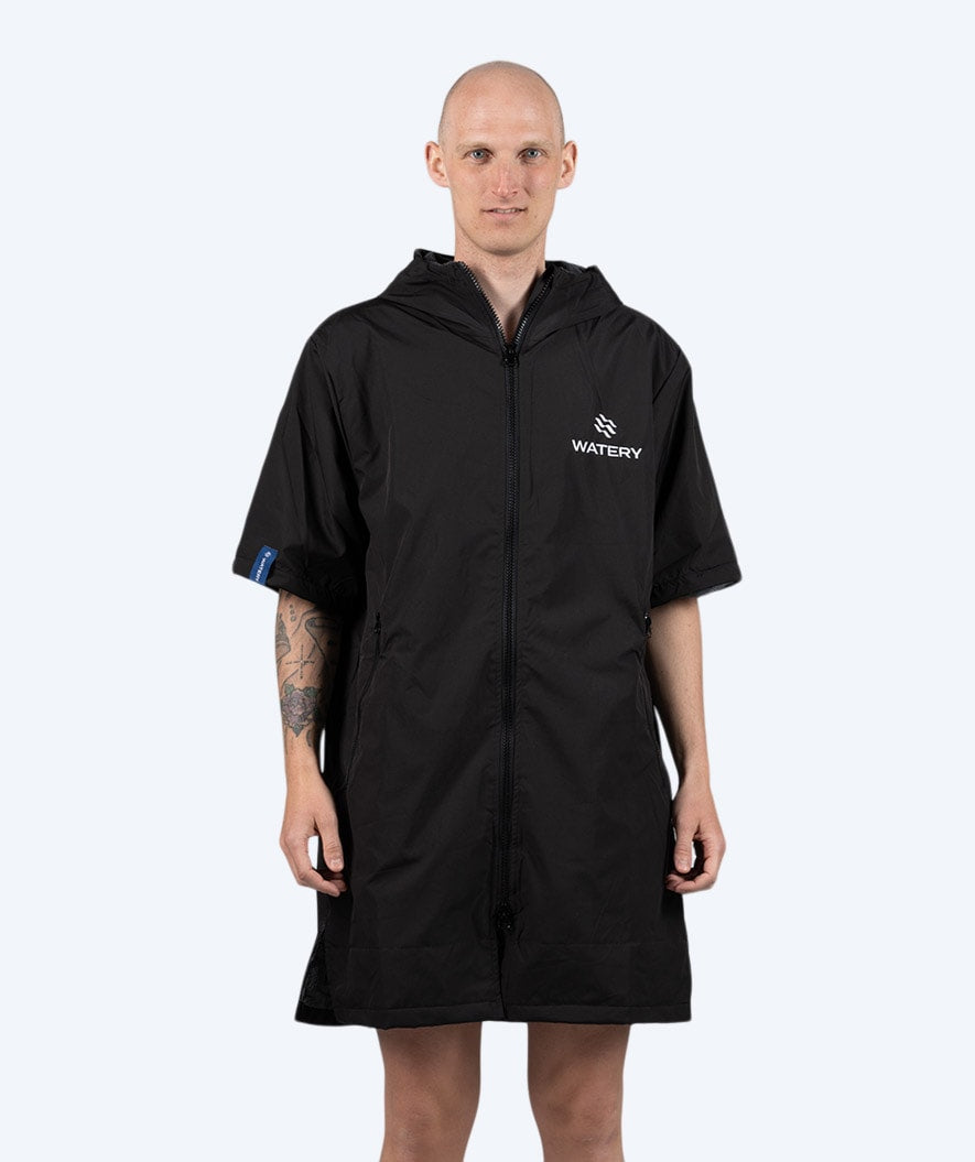 Watery surffiponcho - Waterproof - Musta
