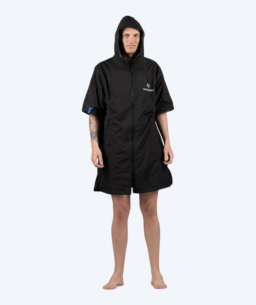 Watery surffiponcho - Waterproof - Musta