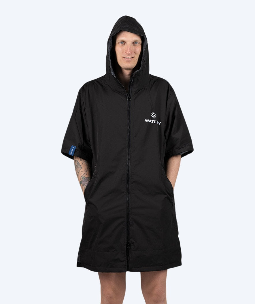 Watery surffiponcho - Waterproof - Musta