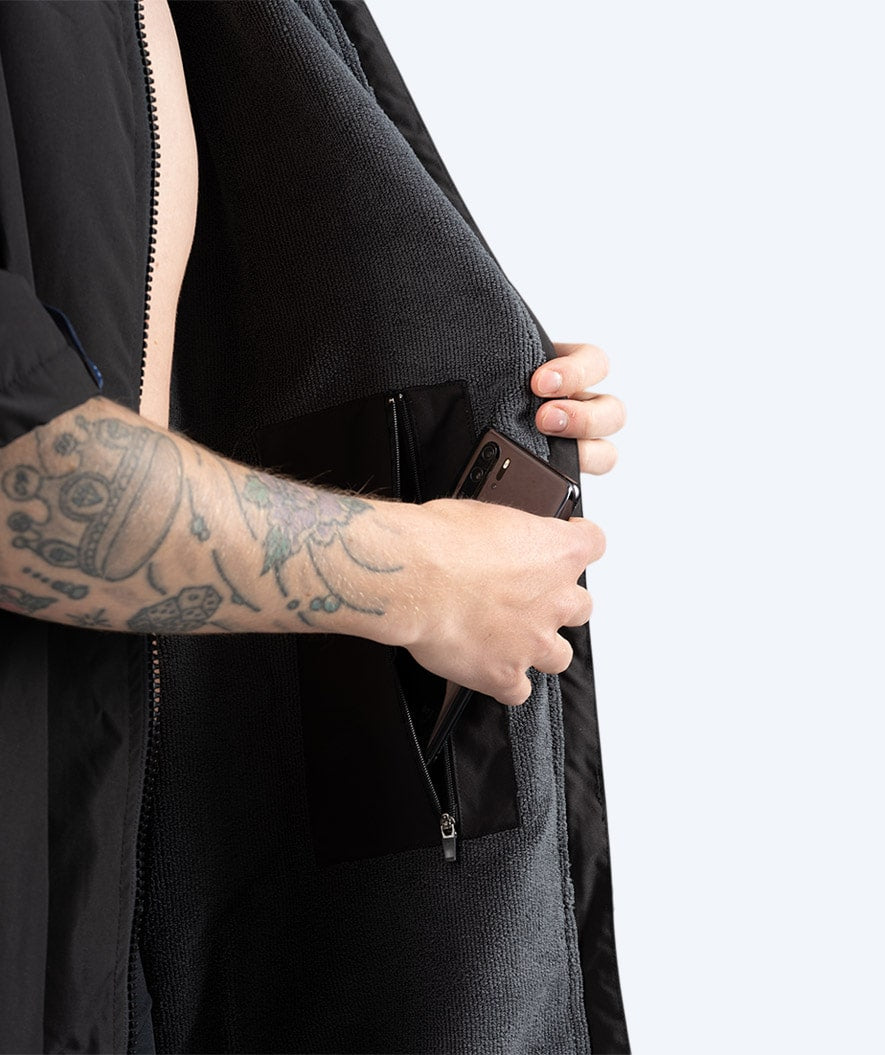 Watery surffiponcho - Waterproof - Musta