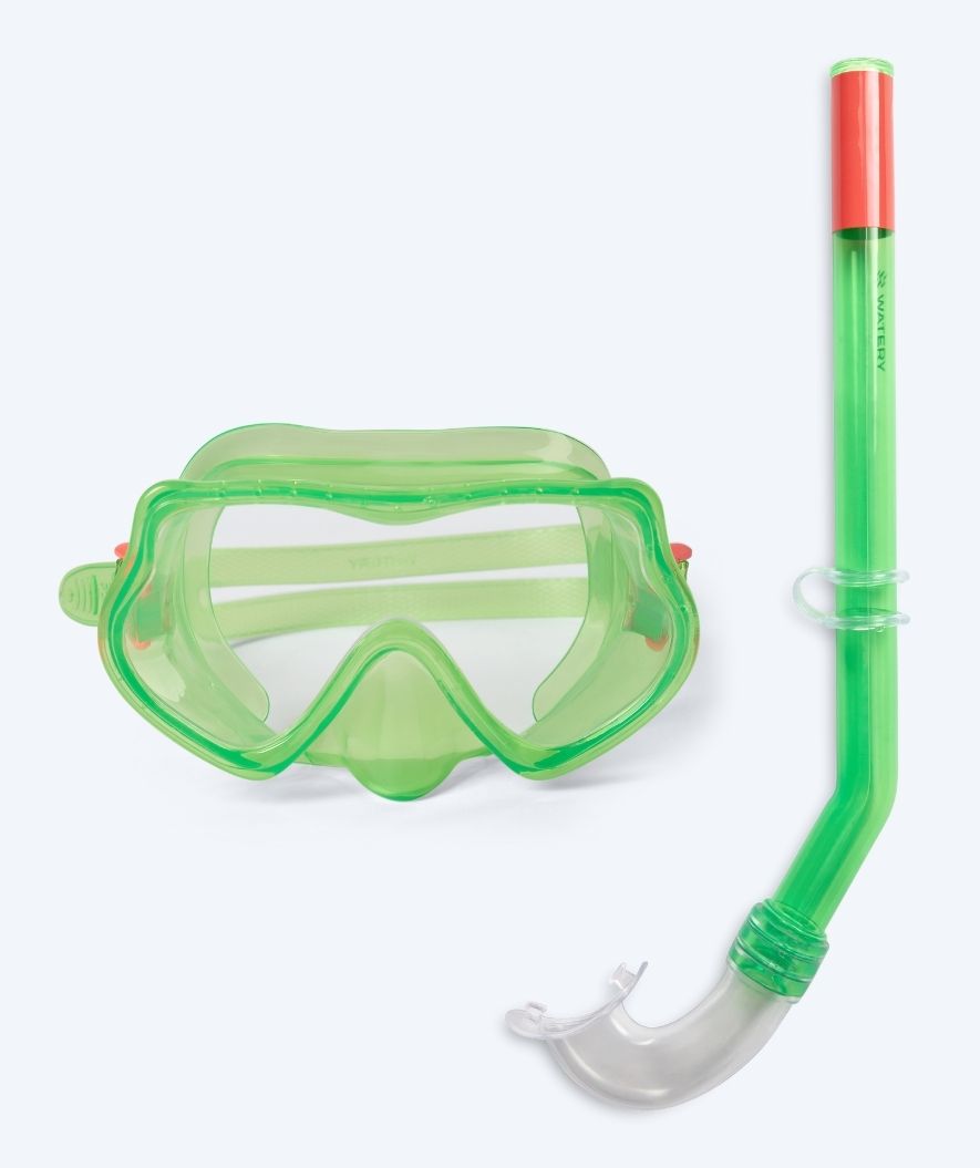 Watery Combo snorkkelisetti lapsille (4-10) - Winslet - Vihreä