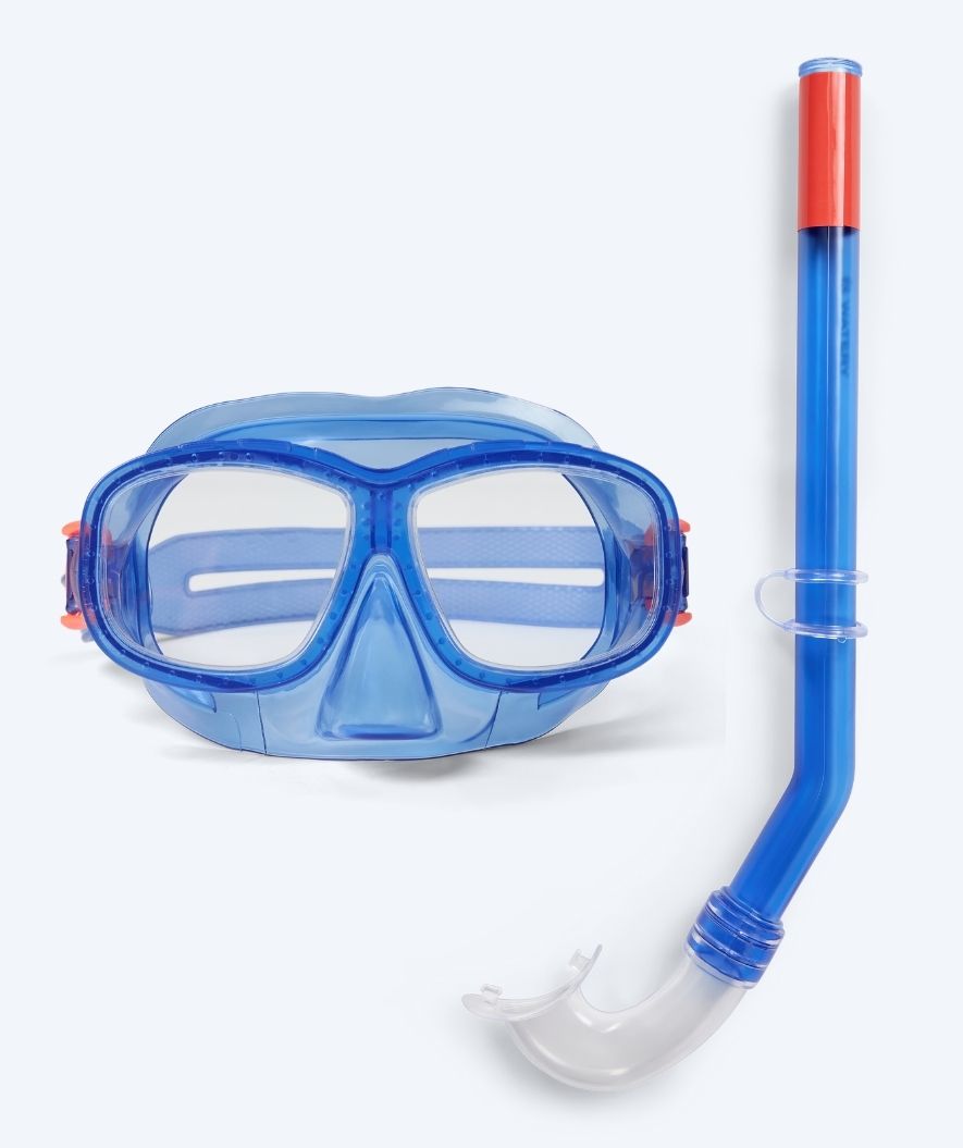 Watery Combo snorkkelisetti lapsille (4-10) - Wyre - Tummansininen