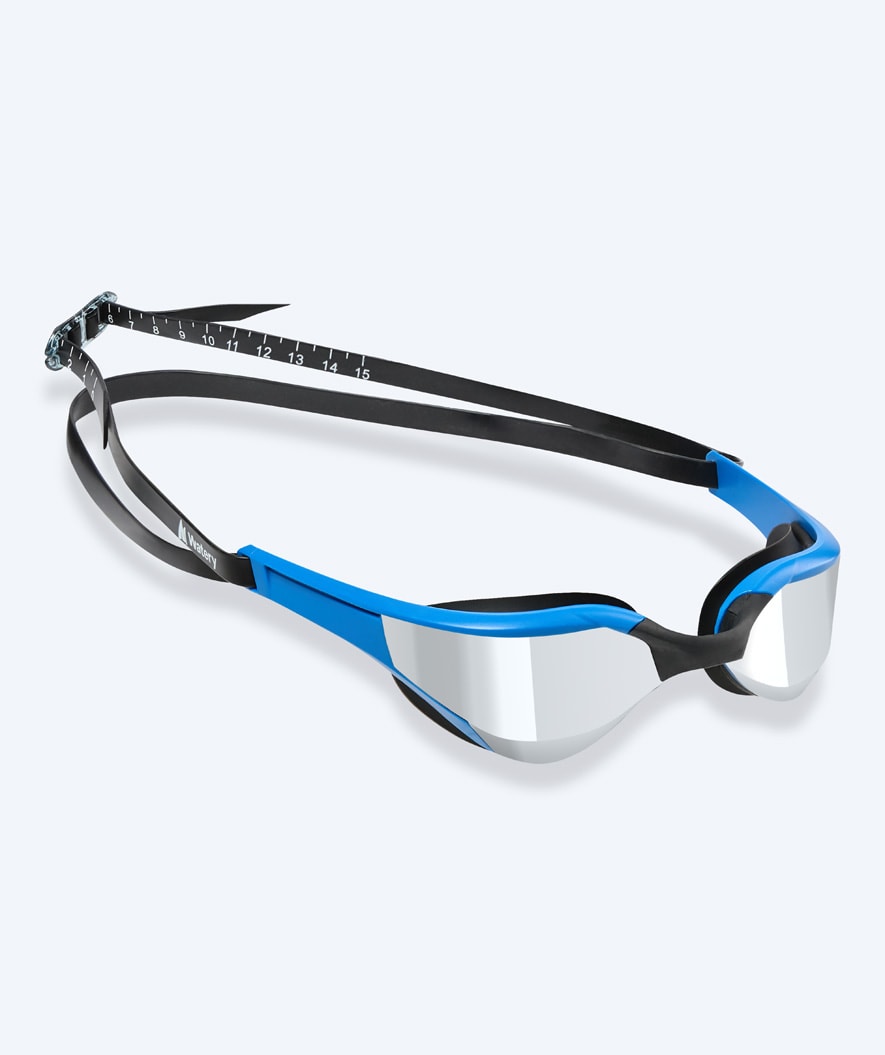 Watery uimalasit - Instinct Elite Mirror - Sininen/hopea