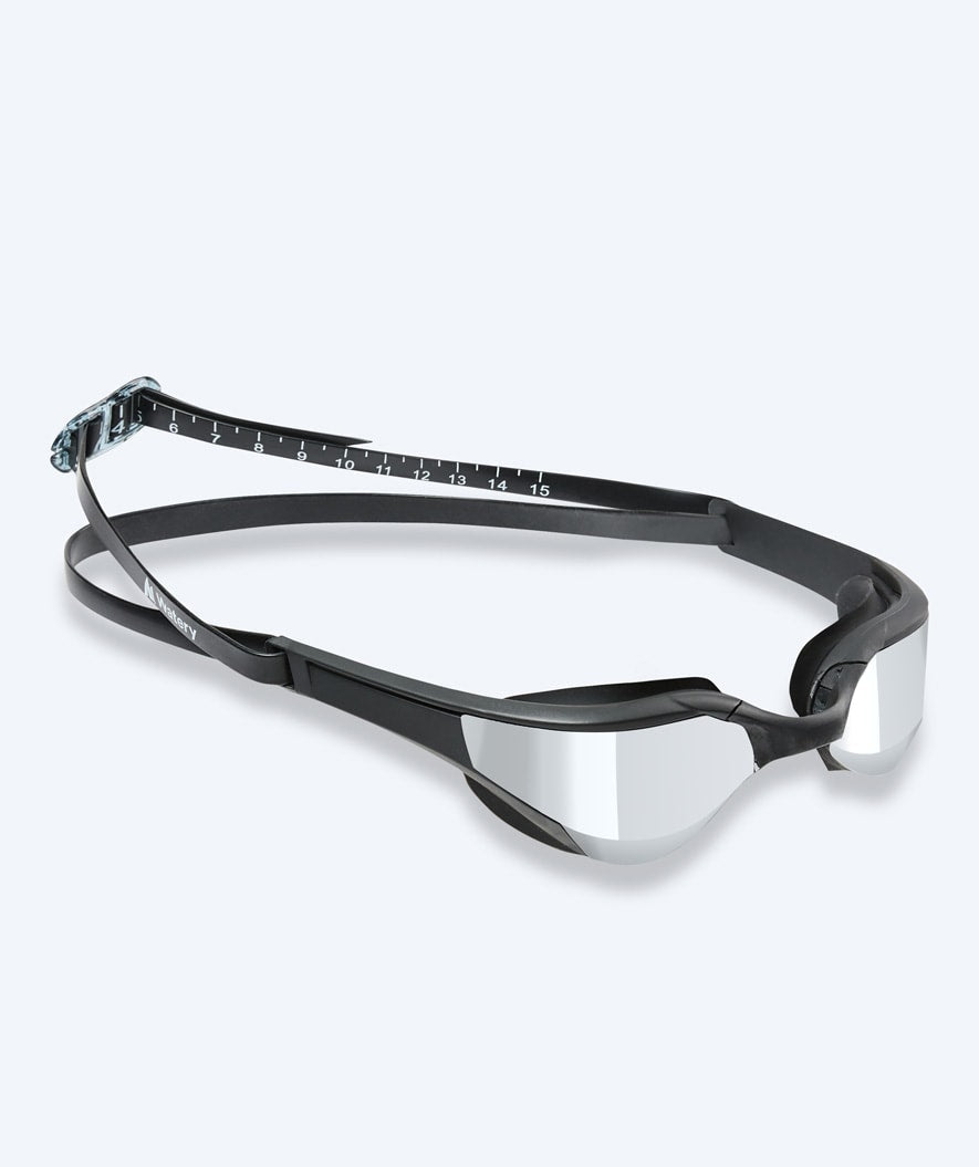 Watery uimalasit - Instinct Elite Mirror - Musta/hopea