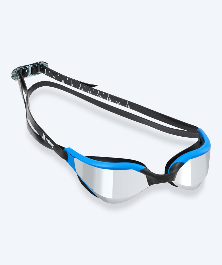 Watery uimalasit - Instinct Mirror - Sininen/hopea