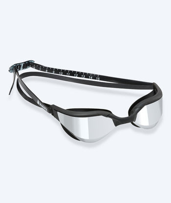 Watery uimalasit - Instinct Ultra Mirror - Musta/hopea