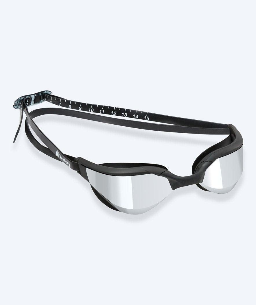Watery uimalasit - Instinct Ultra Mirror - Musta/hopea