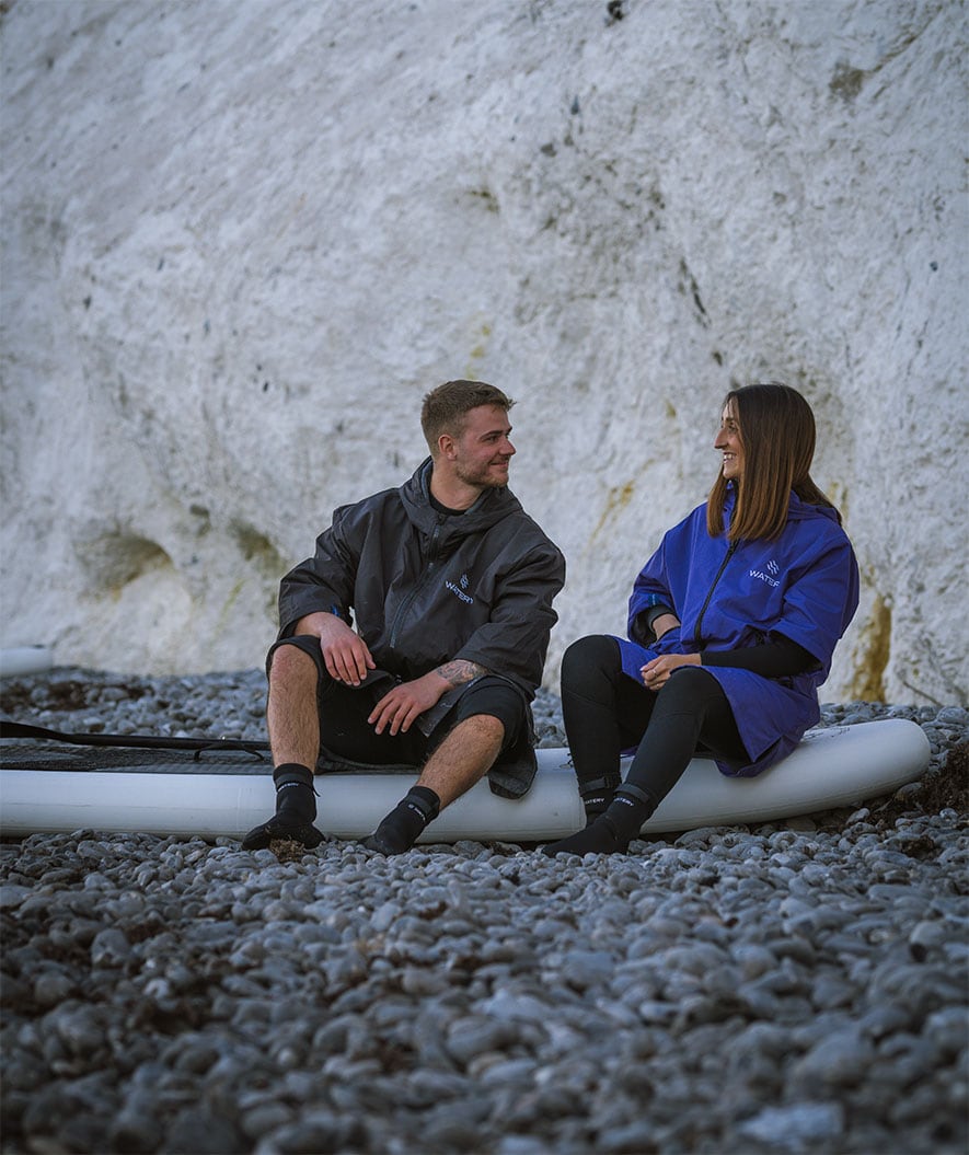 Watery surffiponcho - Waterproof - Musta